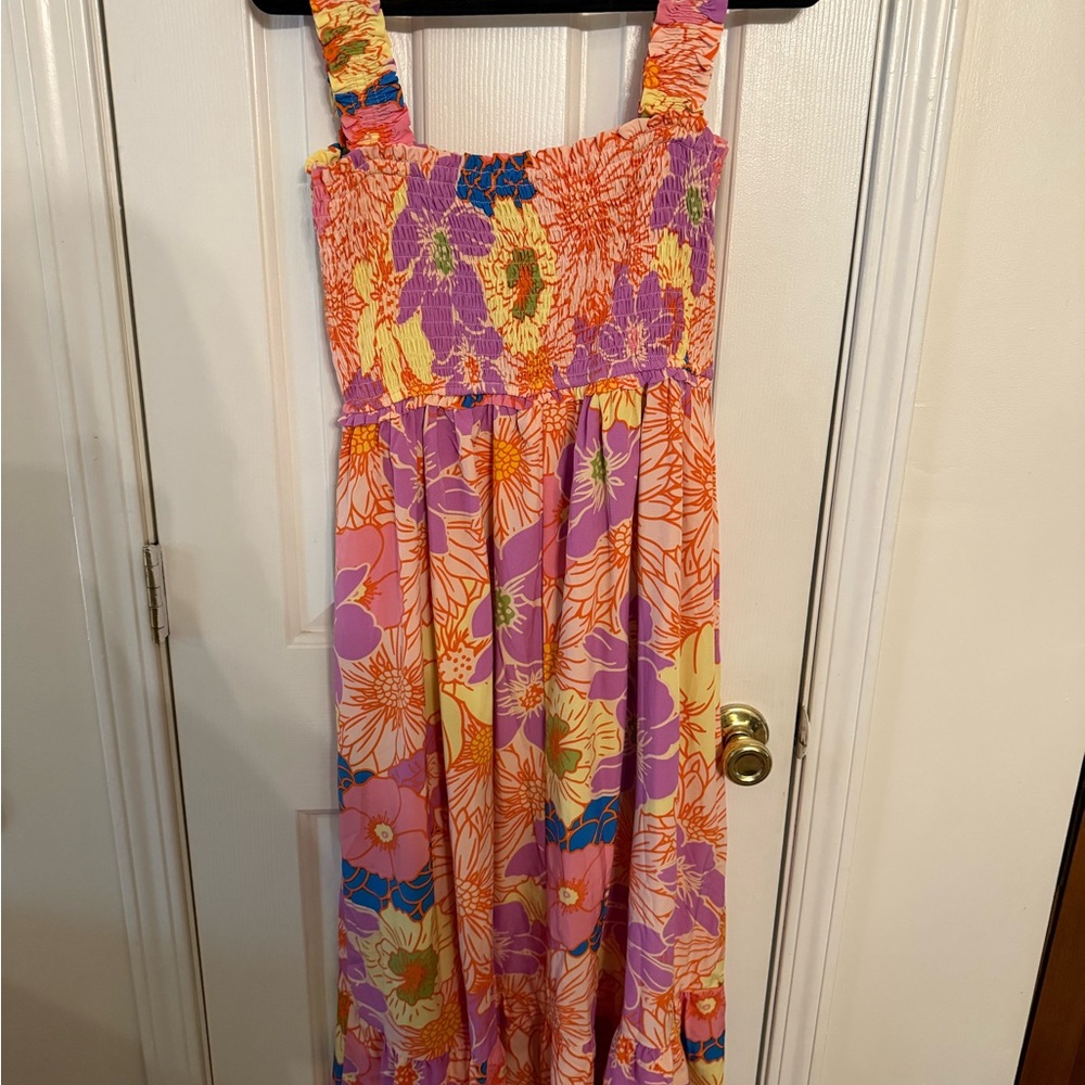 Entro Colorful Ruffled Dress - Picture 2 of 4